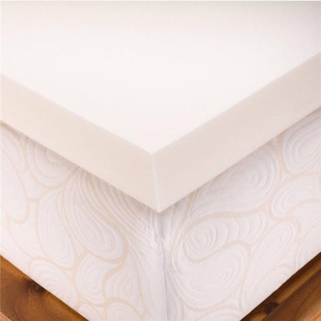 Memory Foam Solutions UBSPUFT3303 3 In. Thick Twin Size Gel Swirl Visco Elastic Memory Foam Mattress Pad Bed Topper